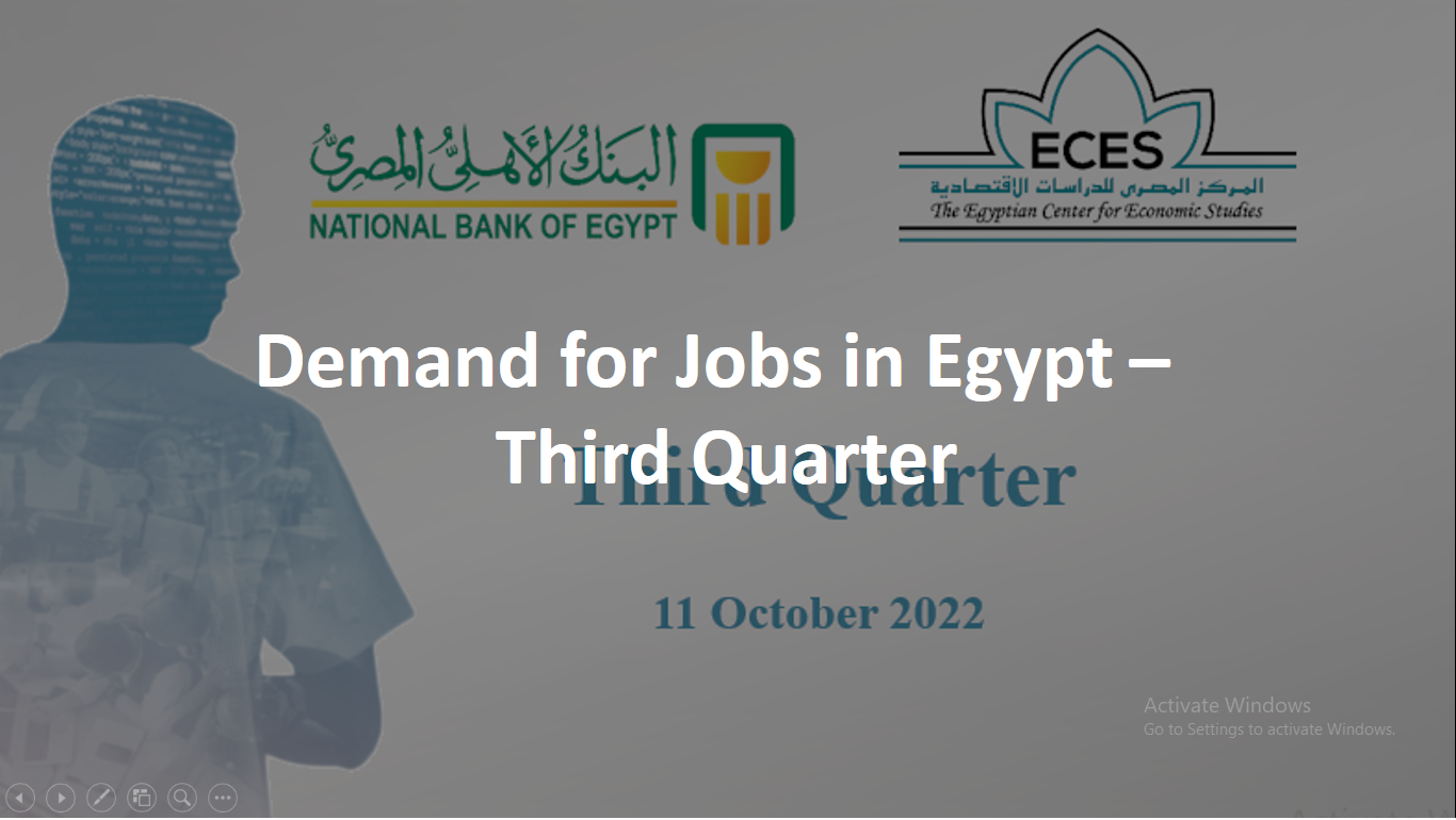 Demand for Jobs in Egypt – Third Quarter